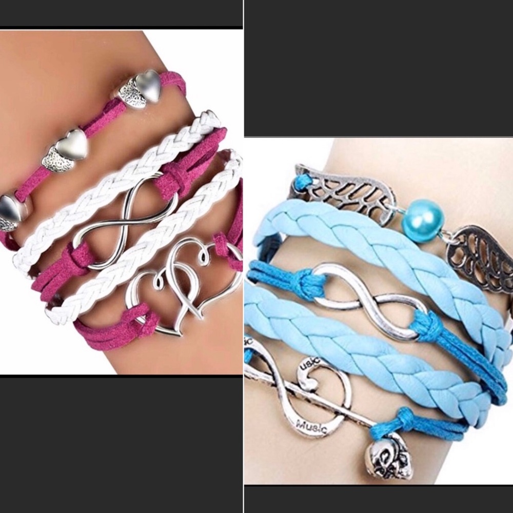 2 pcs - Braided Band Bracelets
